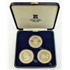 Image 1 : ISLE OF MAN-3 COIN SET, SILVER