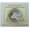 Image 2 : CANADA-2014 $300 PLATINUM BIG HORN SHEEP