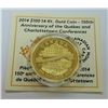 Image 1 : CANADA-2014 $100 PROOF GOLD