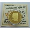 Image 2 : CANADA-2014 $100 PROOF GOLD