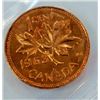 Image 2 : CANADA-CENT, 1963, ICCS MS66 RED