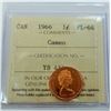 Image 1 : CANADA-CENT 1966 ICCS PL64 CAMEO