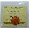 Image 1 : CANADA-CENT 1985 POINTED 5, ICCS MS65