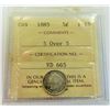 Image 1 : CANADA-5 CENT, 1885 ICCS F15