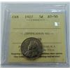 Image 1 : CANADA-5 CENT, 1927 ICCS AU50