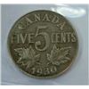 Image 2 : CANADA-5 CENT, 1930, ICCS MS63