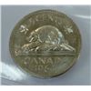 Image 2 : CANADA-5 CENT, 1964 EXTRA WATER LINE, ICCS MS64