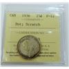 Image 1 : CANADA-25 CENT, 1939 DOT, ICCS F12