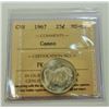 Image 1 : CANADA-25 CENT, 1967 ICCS MS65