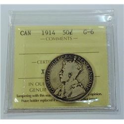 CANADA-50 CENT, 1914 ICCS G6