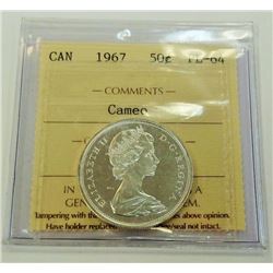 CANADA-50 CENT 1967 ICCS PL64 CAMEO