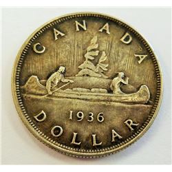 CANADA-SILVER $1, 1936