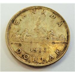 CANADA-SILVER $1, 1936