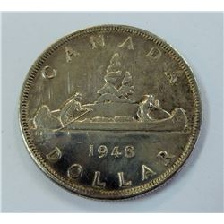 CANADA-SILVER $1, 1948