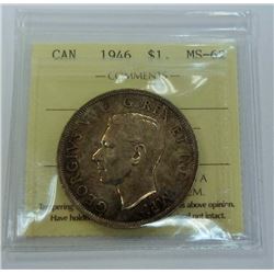 CANADA-$1, 1946 ICCS MS62