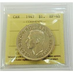 CANADA-$1, 1947BLUNT, ICCS EF40