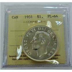 CANADA-$1, 1951 ICCS PL66
