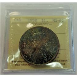CANADA-$1, 1958 ICCS MS62