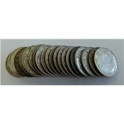 CANADA-1948 QUARTERS, CIRC ROLL