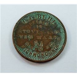 TOKEN-CIVIL WAR TOKEN, CC BUHL TINWARES