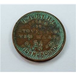 TOKEN-CIVIL WAR TOKEN, CC BUHL TINWARES