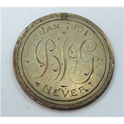 LOVE TOKEN-VICTORIAN 50 CENT