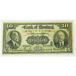 BANK OF MONTREAL, $10, 1923