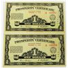 Image 1 : ALBERTA-PROSPERITY CERTIFICATE, SEQUENTIAL PAIR