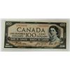 Image 1 : BANK OF CANADA-$100, 1954 DEVIL FACE