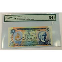 BANK OF CANADA-$5 1972, *SB