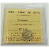 Image 1 : NEWFOUNDLAND- 5 CENT 1940C ICCS AU50