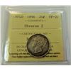 Image 1 : NEWFOUNDLAND-20 CENT 1896 ICCS VF20