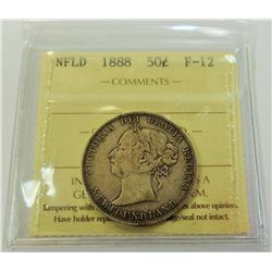 NEWFOUNDLAND-50 CENT 1888 ICCS F12