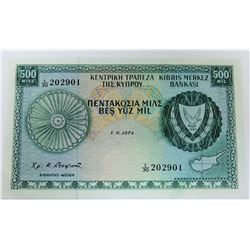 WORLD PAPER-CYPRUS 500 MIL, 1974