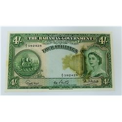 WORLD PAPER-BAHAMAS 4 SHILLINGS 1936