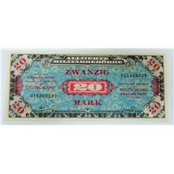 WORLD PAPER-GERMAN MILITARY, 20 MARK