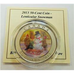 MIINT PRODUCT-2013 50 CENT LENTICULAR SNOWMAN