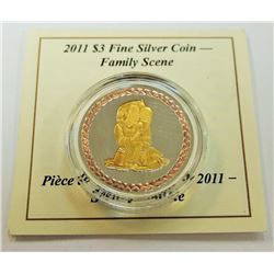 MINT PRODUCT-2011 $3 PURE SILVER