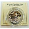Image 1 : MINT PRODUCT-2014 $10 FINE SILVER PINTAIL