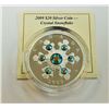 Image 1 : MINT PRODUCT-2009 $20 SILVER SNOWFLAKE WITH CRYSTALS