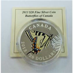 MINT PRODUCT-2013 $20 FINE SILVER BUTTERFLY