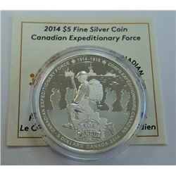 MINT PRODUCT-$5 SILVER CANADIAN EXPEDITIONARY FORCE