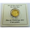 Image 1 : MINT PRODUCT-$5 2013 PURE GOLD POLAR BEAR