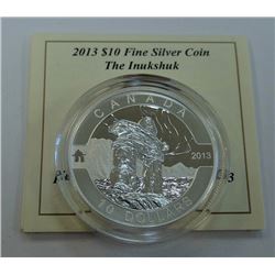 MINT PRODUCT-2013 $10 SILVER INUKSHUK