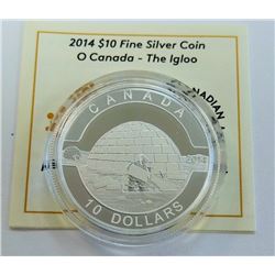 MINT PRODUCT-2014 $10 SILVER IGLOO