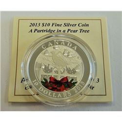 MINT PRODUCT-2013 $10 SILVER HOLIDAY COIN