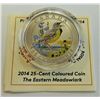 Image 1 : MINT PRODUCT-2014 25 CENT MEADOWLARK