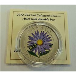 MINT PRODUCT-2012 25 CENT ASTER AND BUMBLE BEE