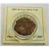 Image 1 : MINT PRODUCT-2007 $4 FINE SILVER PARASAUROLOPHUS