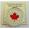 Image 1 : MINT PRODUCT-2013 $20 SILVER MAPLE IMPRESSION